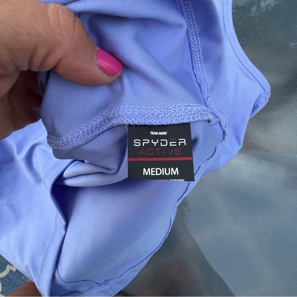 Spyder Active Womens Sleeveless Racer Back Tank Top Gym Activewear Purple Medium - Picture 7 of 8